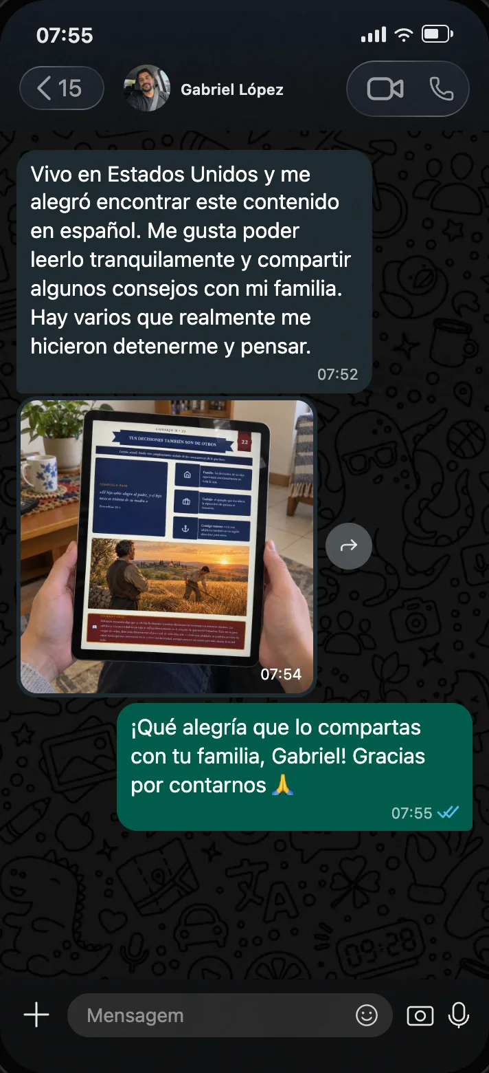 Testimonio de Gabriel, Estados Unidos
